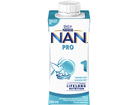 Nestlé NAN PRO 1 drikkeklar morsmelkerstatning 200ml tetra  for spedbarn fra fødselen