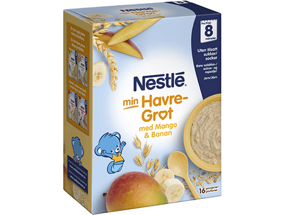 Nestlé min Havregrøt med Mango & Banan