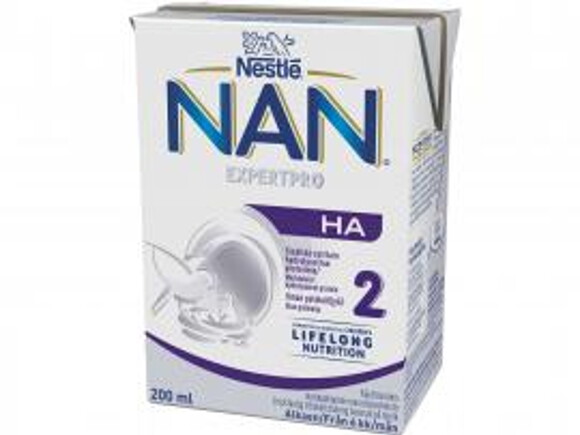 Nestlé NAN EXPERTPRO HA 2, käyttövalmis maitopohjainen vieroitusvalmiste, 200ml, alkaen 6 kk