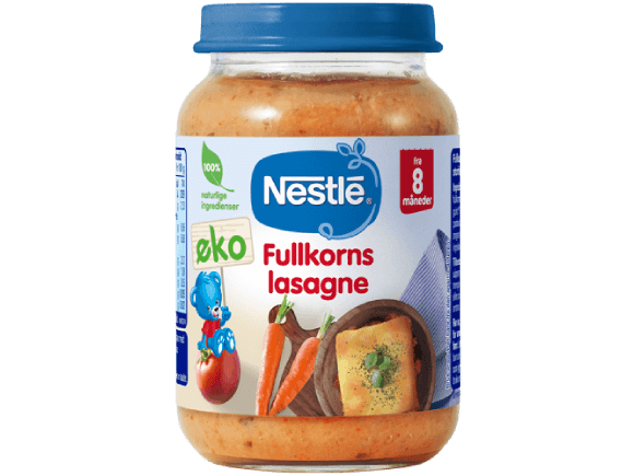 Nestlé Lasagne med fullkorn Fra 8 måneder
