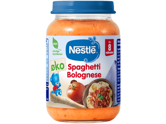 Nestlé Spaghetti Bolognese Fra 8 måneder