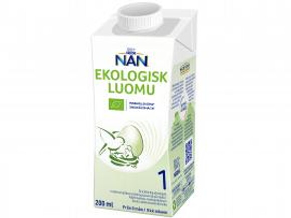 Nestlé NAN Luomu 1, käyttövalmis luomu äidinmaidonkorvike 200ml, alkaen 0 kk