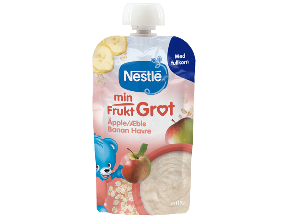 Nestlé min Frukt Grøt Eple, Banan och Havre - Fra 6 måneder