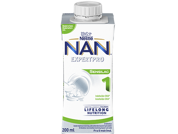 Nestlé NAN EXPERTPRO SENSILAC 1 drikkeklar morsmelkerstatning 200ml tetra  for spedbarn fra fødselen