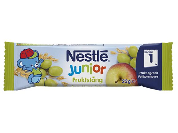 Nestlé Junior Frugtstang med vindrue, æble og havre