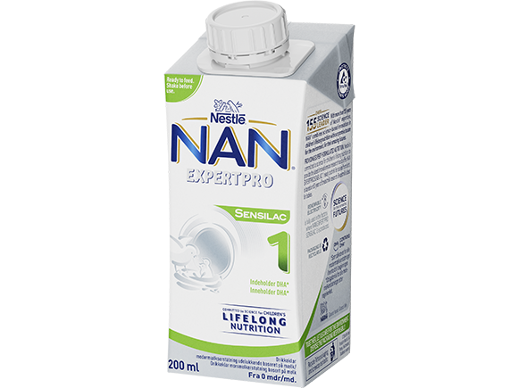Nestlé NAN EXPERTPRO SENSILAC 1 drikkeklar morsmelkerstatning 200ml tetra right